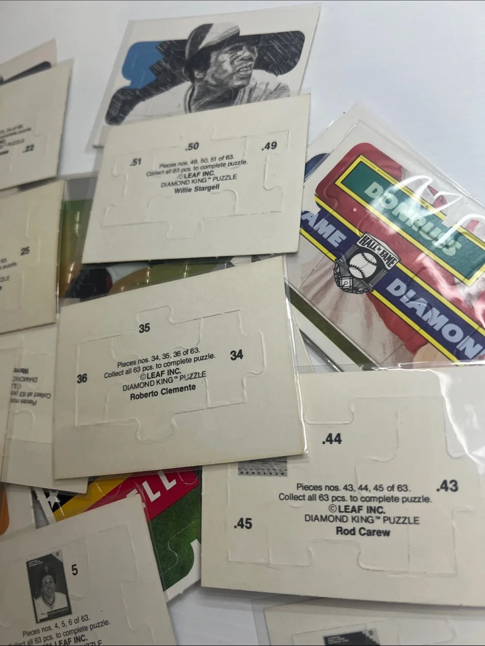 40+ Donruss King Puzzle Miscellaneous Baseball Card Lot